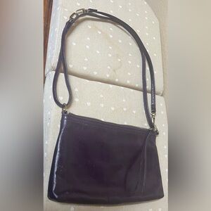 Elegant Deep Purple HOBO  Leather Crossbody Bag